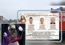 Trzy urny przed ołtarzem. Małopolska żegna ojca i dwóch synów